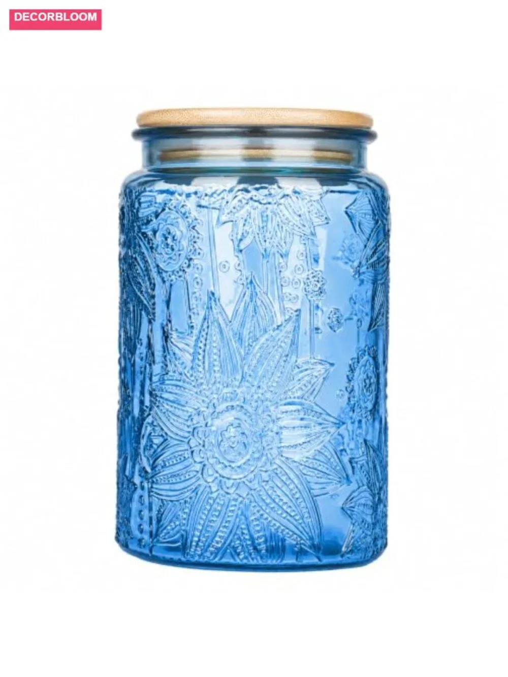 35oz Glass Storage Jar with Airtight Bamboo Lid, Food Canister for Pantry